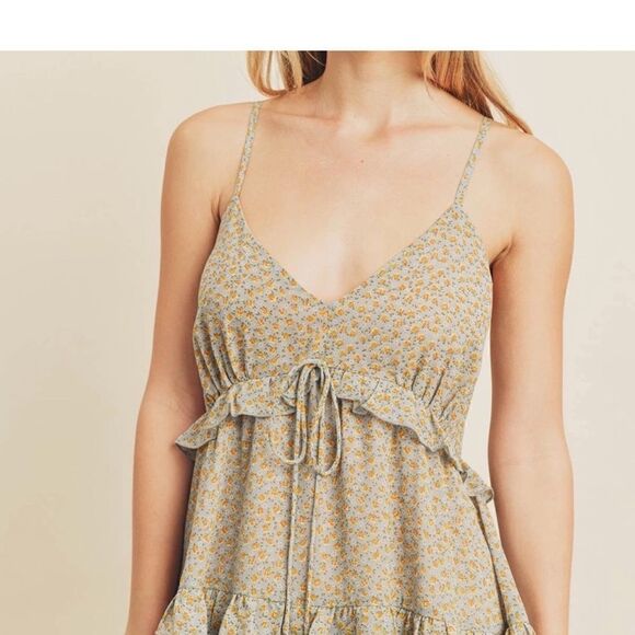 NWT Dress Forum floral tiered dress Size Small - Picture 2 of 6